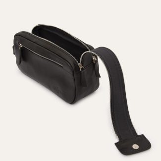 Neceser de cuero doble cierre